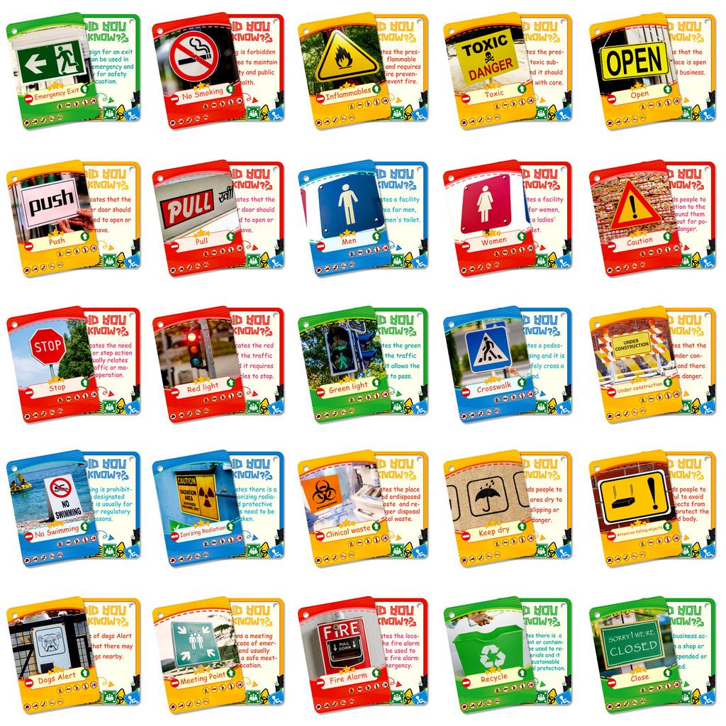 50 Realistic Logo Cognitive Cards Children'S Educational Early Education Parent-Child Interactive Education Cards