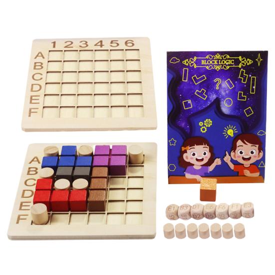 

1 Набор игрушек-пазлов с 3D цветными строительными блоками, интеллектуальная игра, упражнение для мышления, игрушка для сборки, деревянный пазл 1 Set