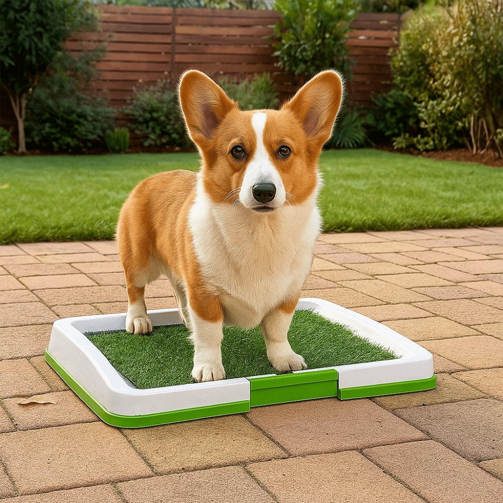 Removable Dog Potty Toilet Anti-Splash Non-slip Urinary Grass Mat Reusable Pads Simulated Lawn Dog Toilet Puppy Training