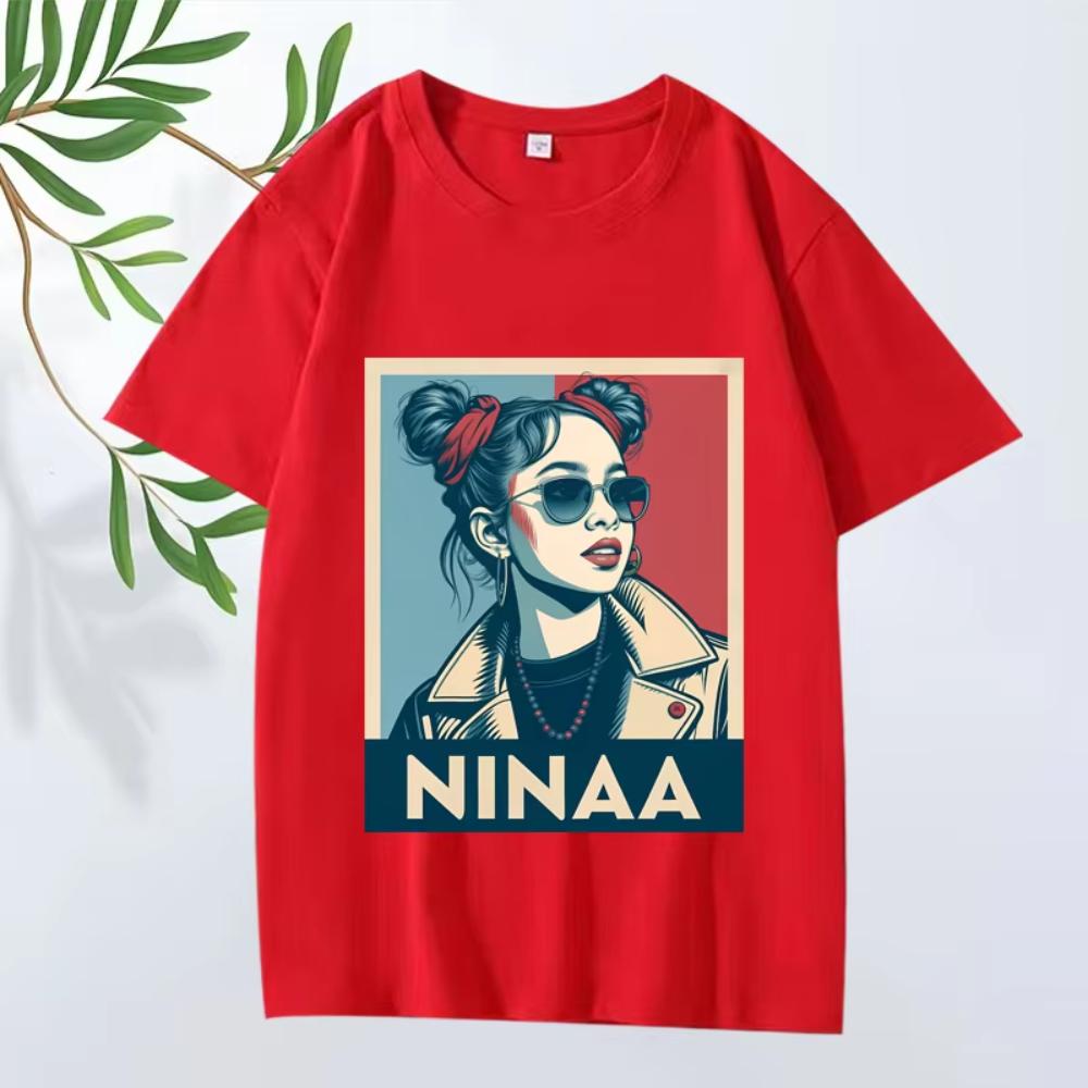 

Nina Chuba Hope Style Essential Graphic T Shirts Men Women Oversized Cotton Streetwear Short Sleeves Summer Printed Unisex Tees S