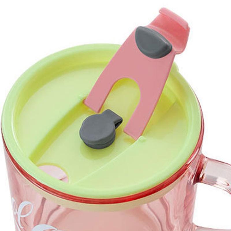 Hoher Erscheinungsgrad Doppelwandiges Trinkglas Henkel Strohhalmbecher Büro Trinkbecher Frühstück Milchbecher