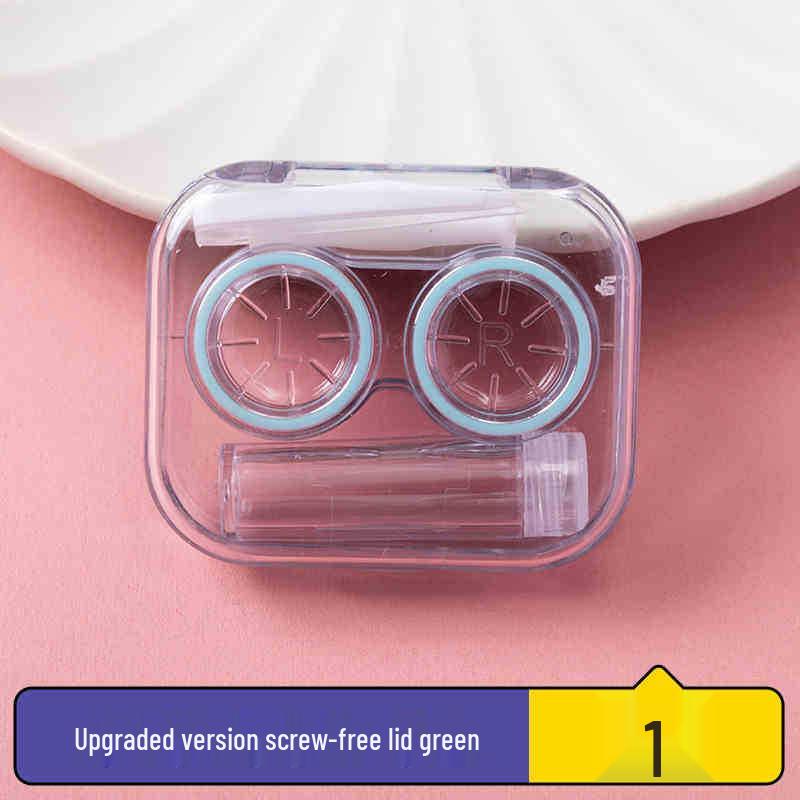 Portable Minimalist Contact Lens Case with Mirror