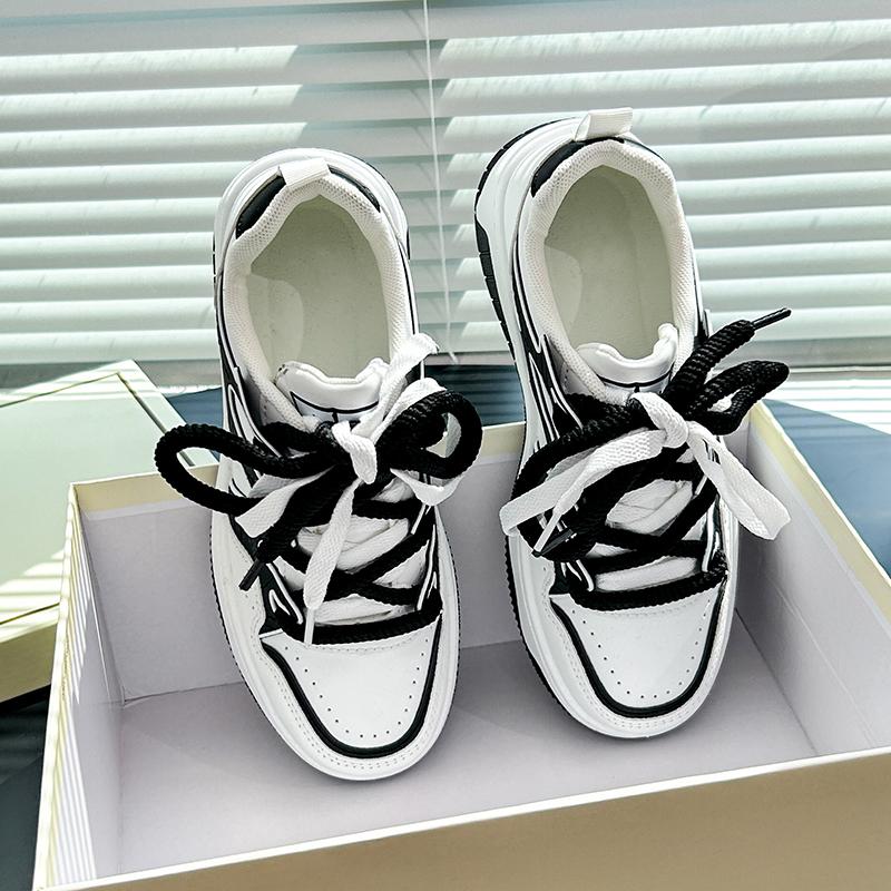 

Обувь 2024, женские беговые весенне-осенние модные белые дышащие повседневные кроссовки на шнуровке с вышивкой, Zapatos De Mujer 35 чёрный