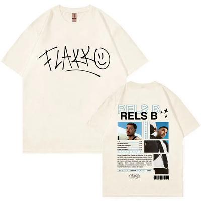 Rapper Rels B Graphic T-shirts Men Women Hip Hop Fashion Pop Music T Shirts Men's Casual Summer Oversized Short Sleeve T-shirt
