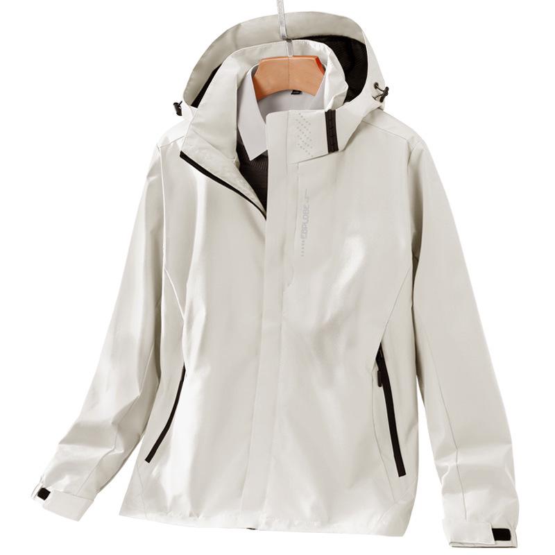 Unisex Spring/Autumn Waterproof Windbreaker: Lightweight, Hooded Outdoor Jacket with Custom Logo 4XL
