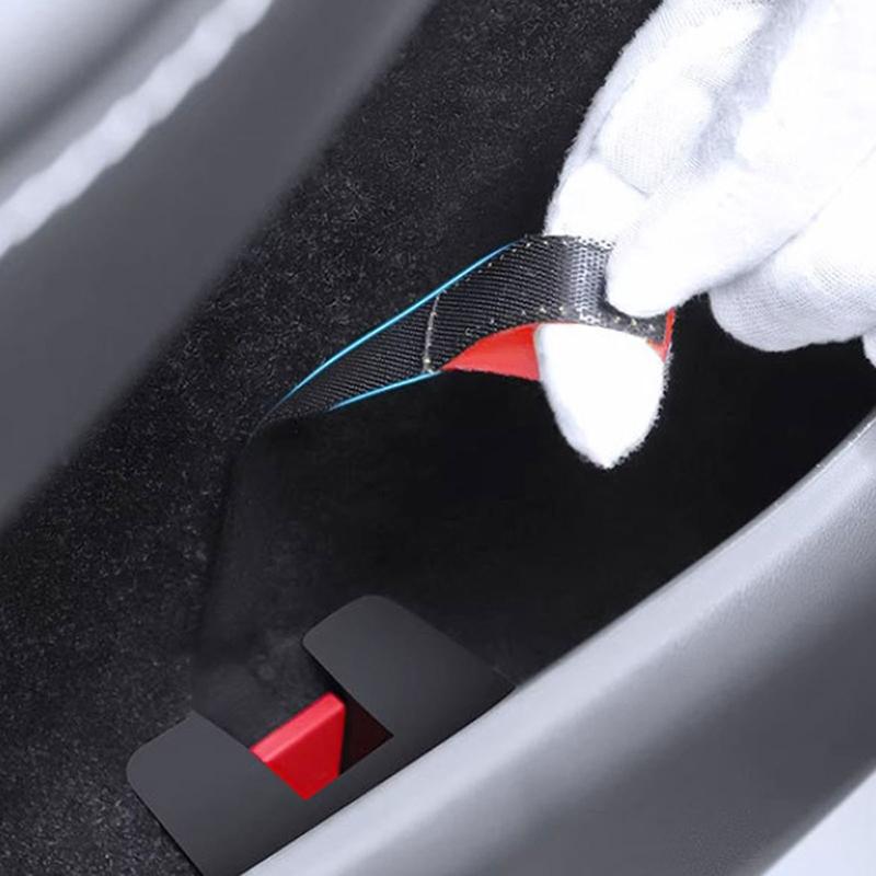 2/4Pcs Car Rear Door Emergency Safety Rope Rear Door Mechanical Switch Emergency Handle For Model 3 Model Y 2022 2023