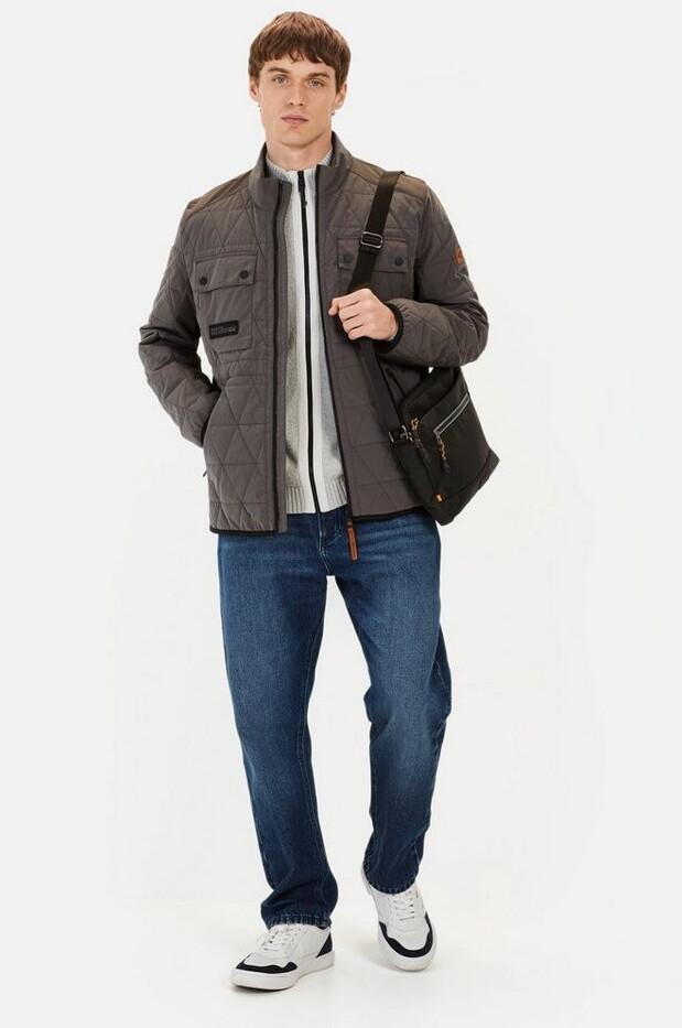 Winter Jacket Camel Active Steppjacke Thunderstorm Gray