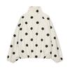 European and American Style, New Women's Clothing, Fashionable, Polka Dot Bomber Jacket 8372/236