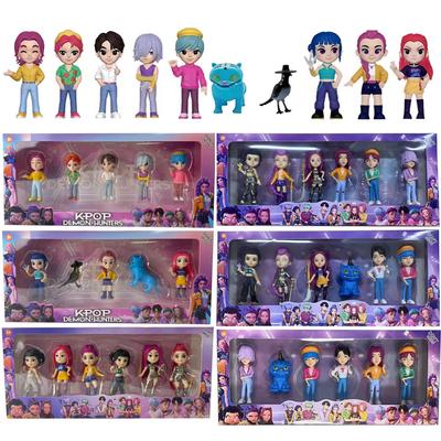 2027 NEW Kpop Devil Hunter Rumi Zoe Mira Anime Polyvinyl Chloride Character Collection Desktop Trinkets Childrens New Year Gift