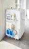 Yamazaki Magnetic Storage Rack for Next to Washing Machine, White, Approx. W28 x D11 x H67cm, Plate, Laundry Rack, Laundry Storage, 3309