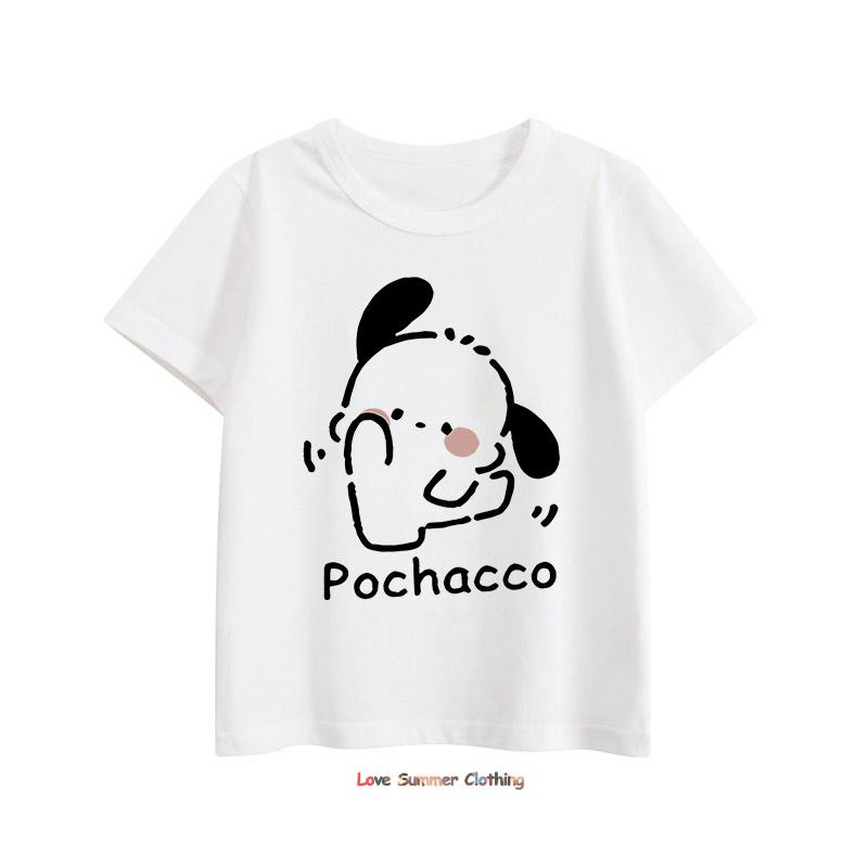 Худи для девочек Толстовка pochacco Милая толстовка Одежда Каваи Толстовка для девочек Весенне-осенняя толстовка Детские топы 140