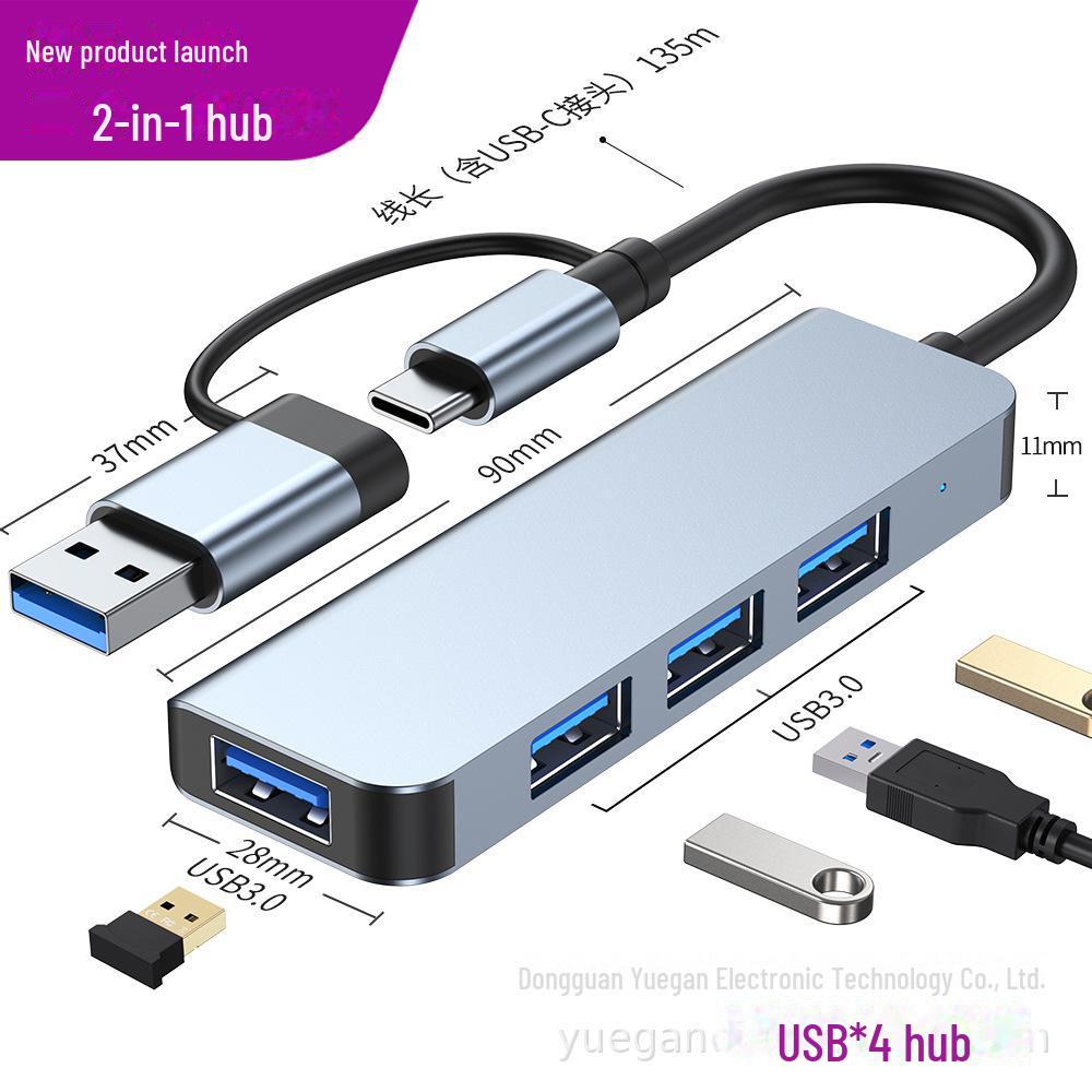 Multi-Port-USB-Hub-Adapter für iPad und Apple Laptop