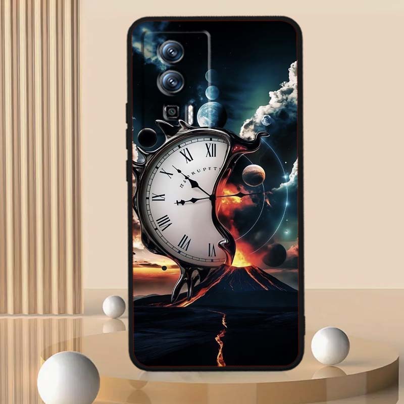 Vintage compass illustration Phone Case For Xiaomi Redmi 12 13C 12C 13 10C 9T A2 9A 9C 7A Note 10S 8T 10 9 8 Pro 4G 5G Black