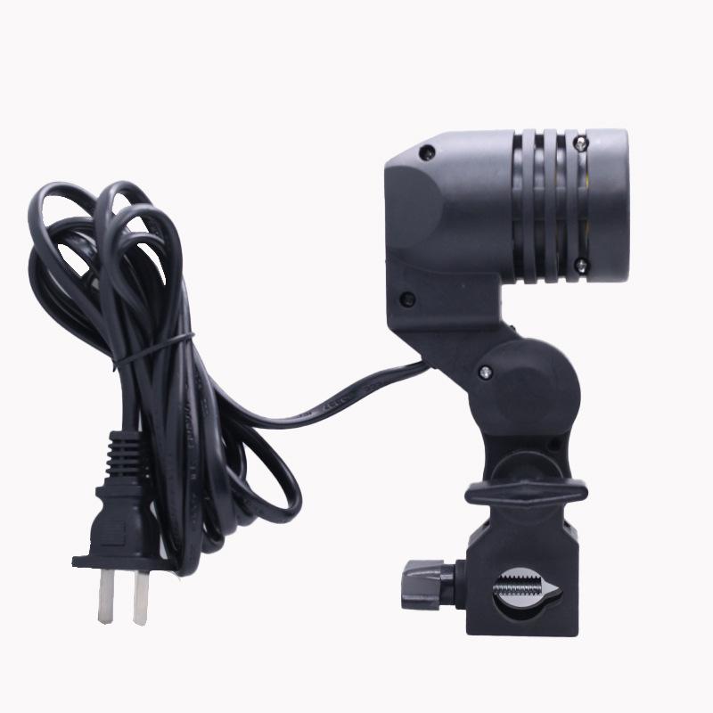 E27 Single Lamp Holder with Cord for Energy-Saving Photography Mushroom Fill Light