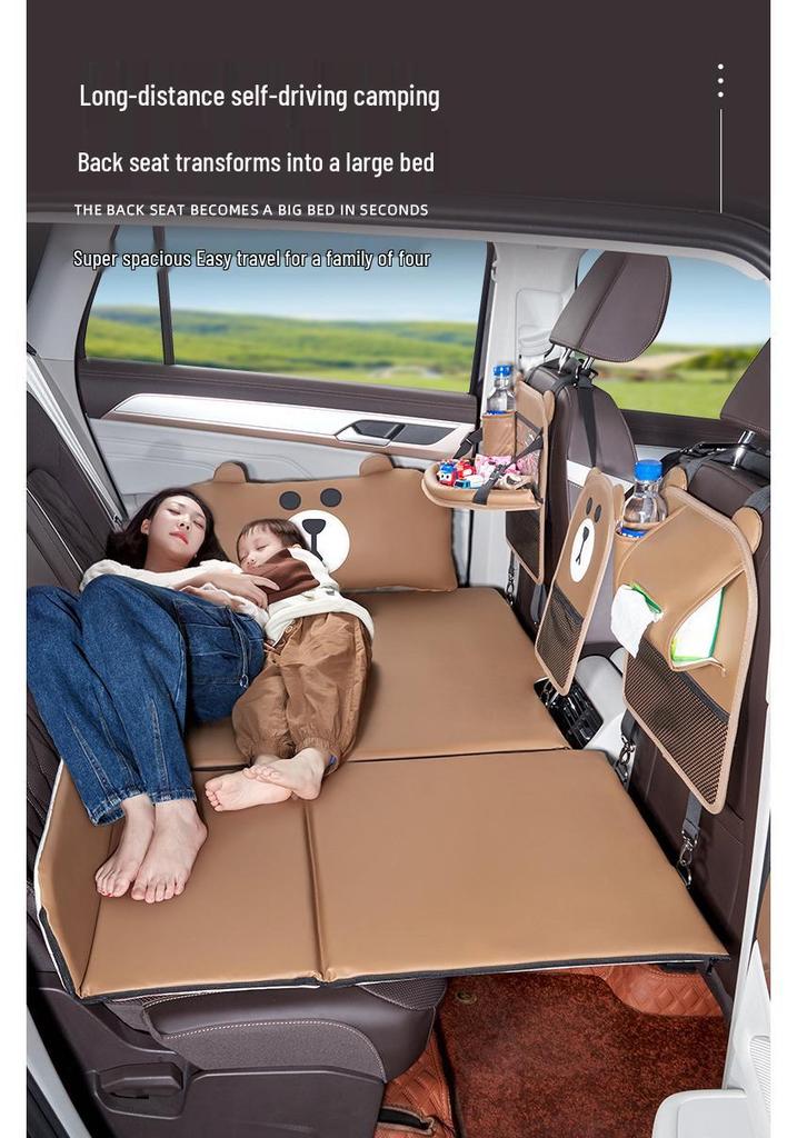 Foldable Car Rear Seat Air Mattress for Sedans & SUVs