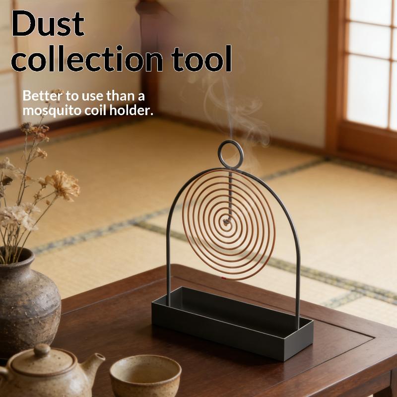 Creative Mosquito Coil Holder With Tray Nordic Style Spiral Summer Iron Mosquito Repellent Incenses Rack Plate Home Accessories