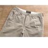 Men's  Cropped Casual Pants Dark Grey Straight Slim Fit Business Commuter Trousers Daily Versatile