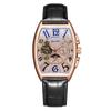 UTHAI M14 Fashionable Wine Barrel Men Watch Tourbillon Automatic Mechanical Watch Business Clock Giftwatches for Man