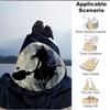1pc Moon Witch Blanket, Lightweight Flannel Throw Blanket for Sofa, Bed, Travel, Camping, Living Room, Office, Couch050