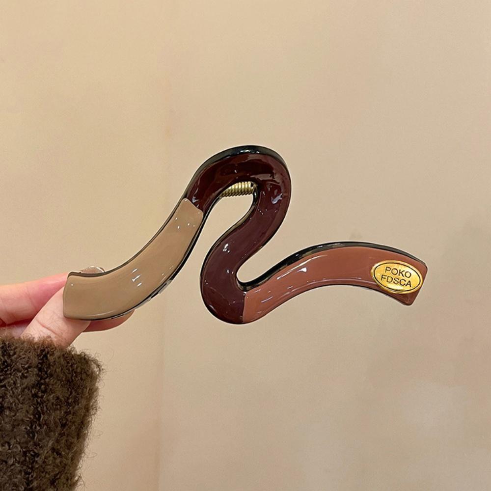 Large Gradient Hair Claws 10-13cm Maillard Colorful Shark Hair Clip For Women Girls Daily Dopamine Sweety Hair Accessories