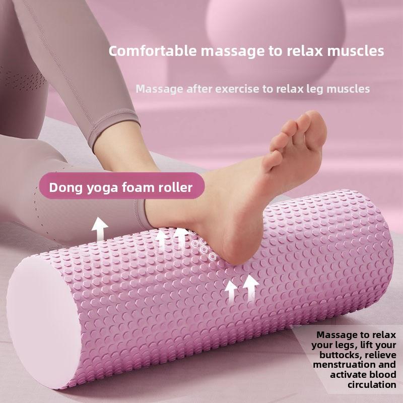 EVA Yoga Schaumstoffrolle Hohe Dichte Pilates Fitness Muskelmassage 30 cm 10 cm Durchmesser Unisex für Heim-Fitnessstudio Training Regeneration