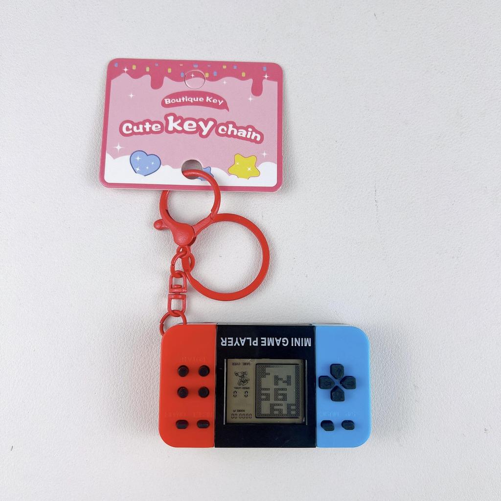 Portable Nostalgic Tetris Game Console Keychain