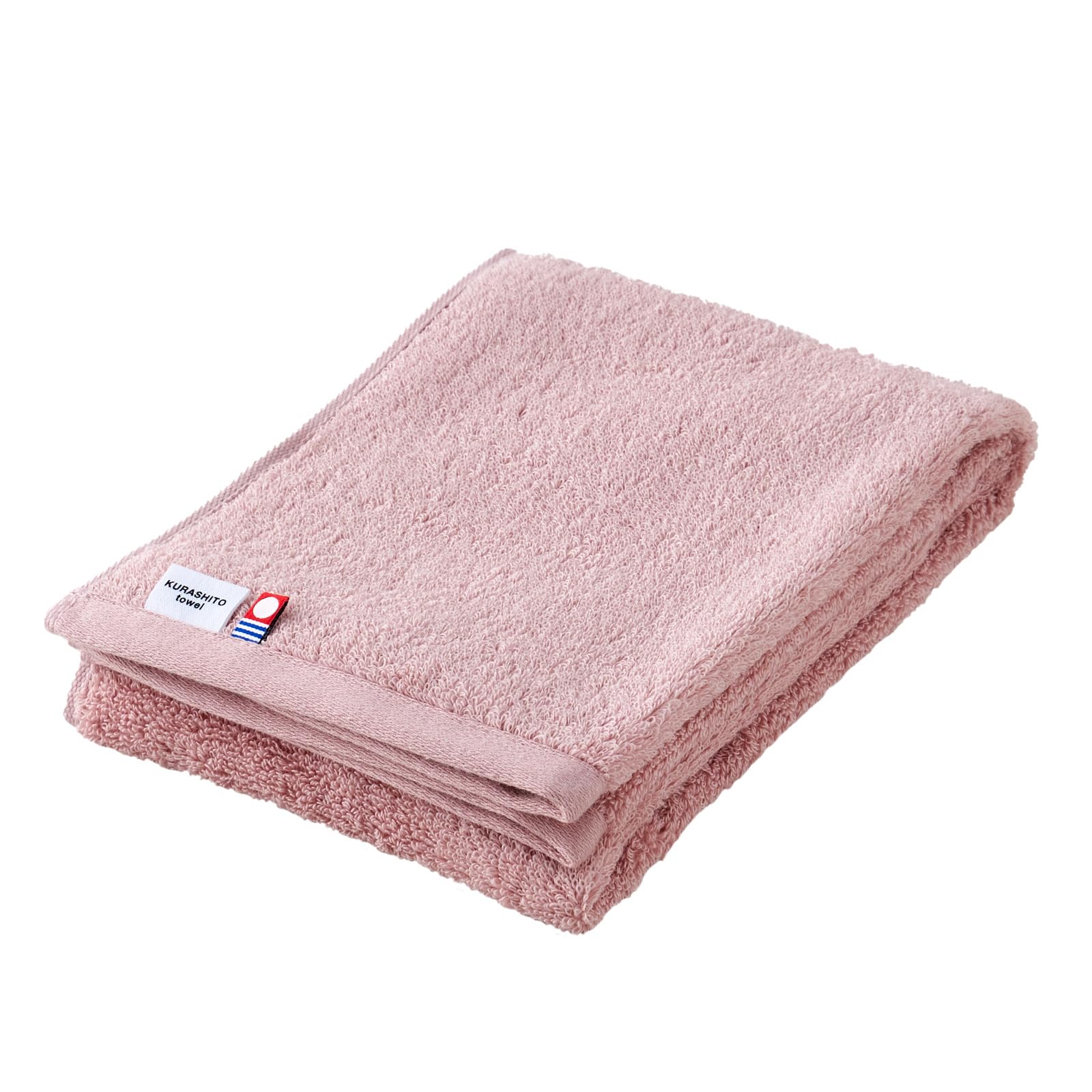 Imabari Towel Certified Slim Bath Towel KURASHITO (Japanese Made, 100% Cotton, BMP), 34 x 100cm, Mini Bath Towel, Compact Bath Towel (Desired Mauve