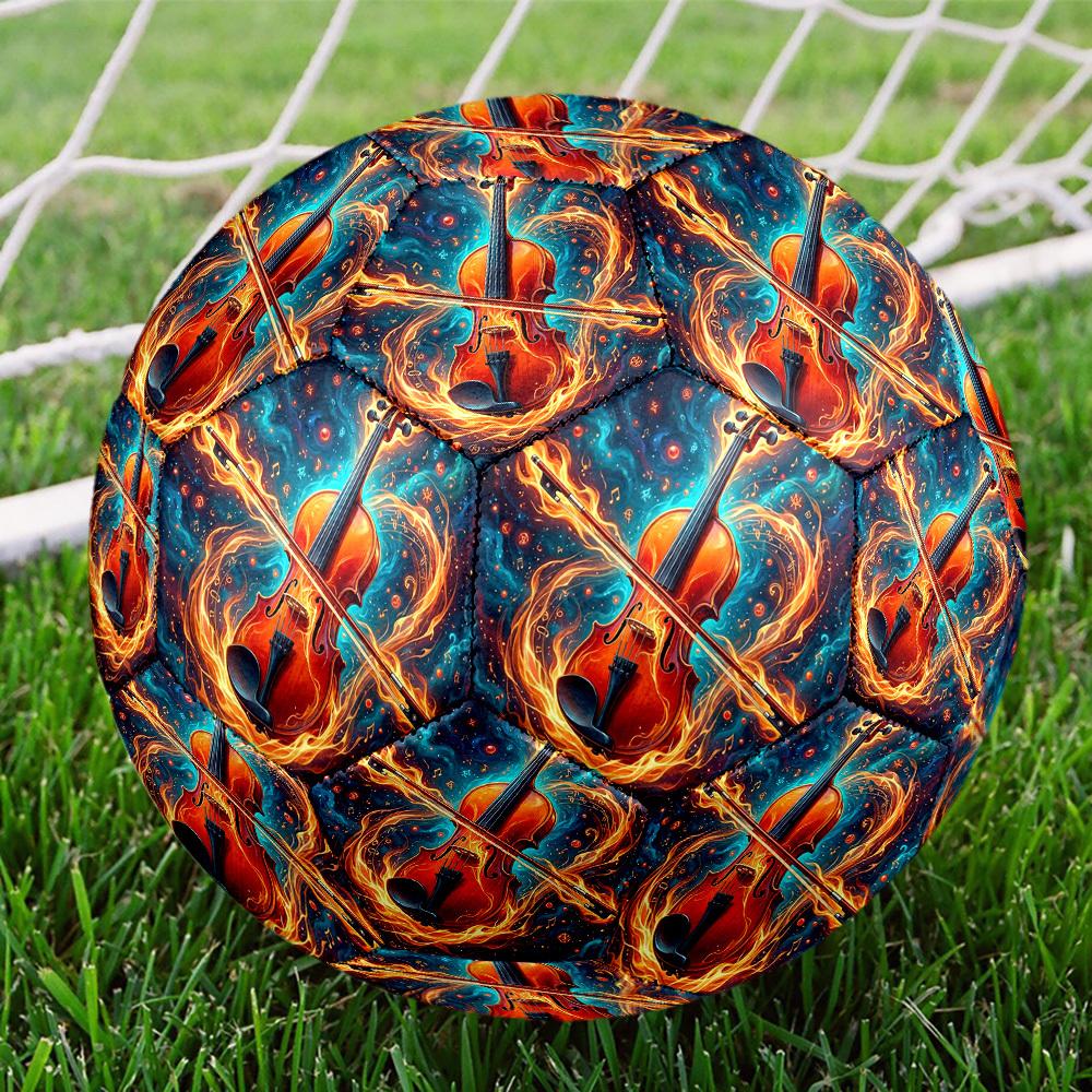 1pc Violin Symphony Durable Size 5 Soccer Ball Professional Match Training Football Indoor &Outdoor Sports Ball p6013