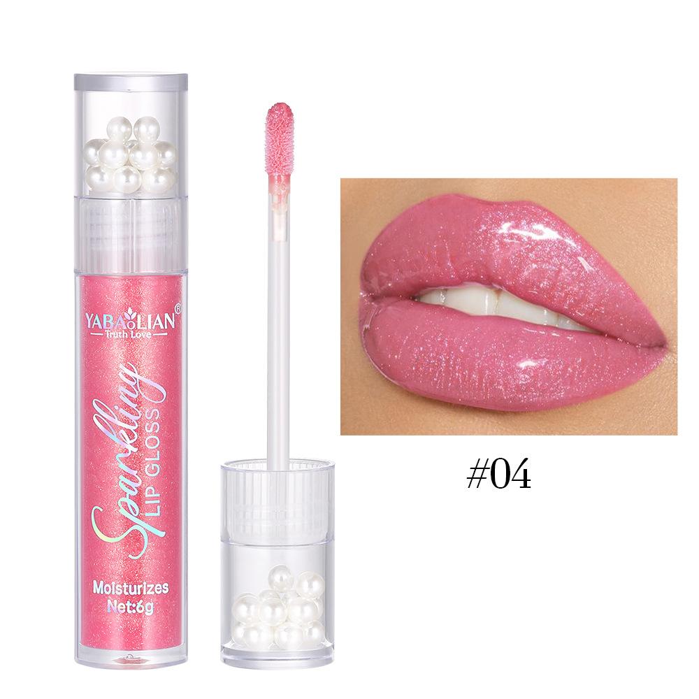 Błyszczyk do ust Pearl Glitter Wodoodporny połyskujący błyszczyk do ust Hydra Moist Długotrwały cukierkowy kolor Seksowny błyszczyk do ust