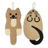 Sisal Cat Scratching Mat Rat Shape Door Wall Hanging Scratching Pad Vertical Cat Scratcher Furniture Protector for Indoor Cats Kitten
