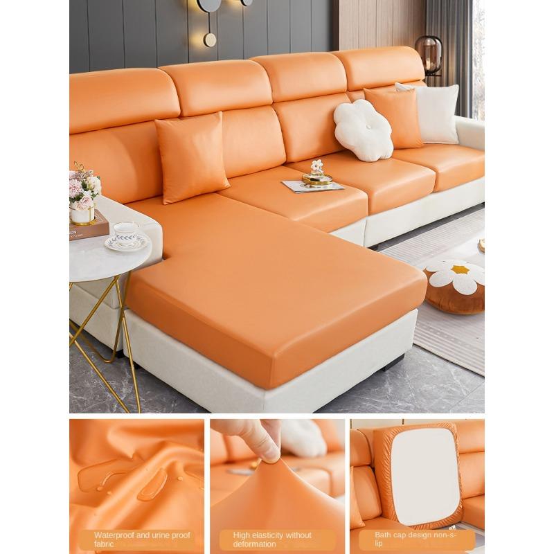 Waterproof Faux Leather Stretch All-Inclusive Sofa Cover New Sofa Cushion Four Seasons Universal Sofa One-Piece Thickened