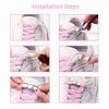 Flat Elastic Shoelace for Sneakers Sport Tieless Shoe Laces Press Lock No Tie Shoelaces One Size Fit All Adult Kids 1Pair/2Pair