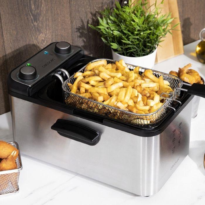 Friteuse - Cecotec - CleanFry Infinity 3000 - 3 L - 2400W - Minuterie - Noir