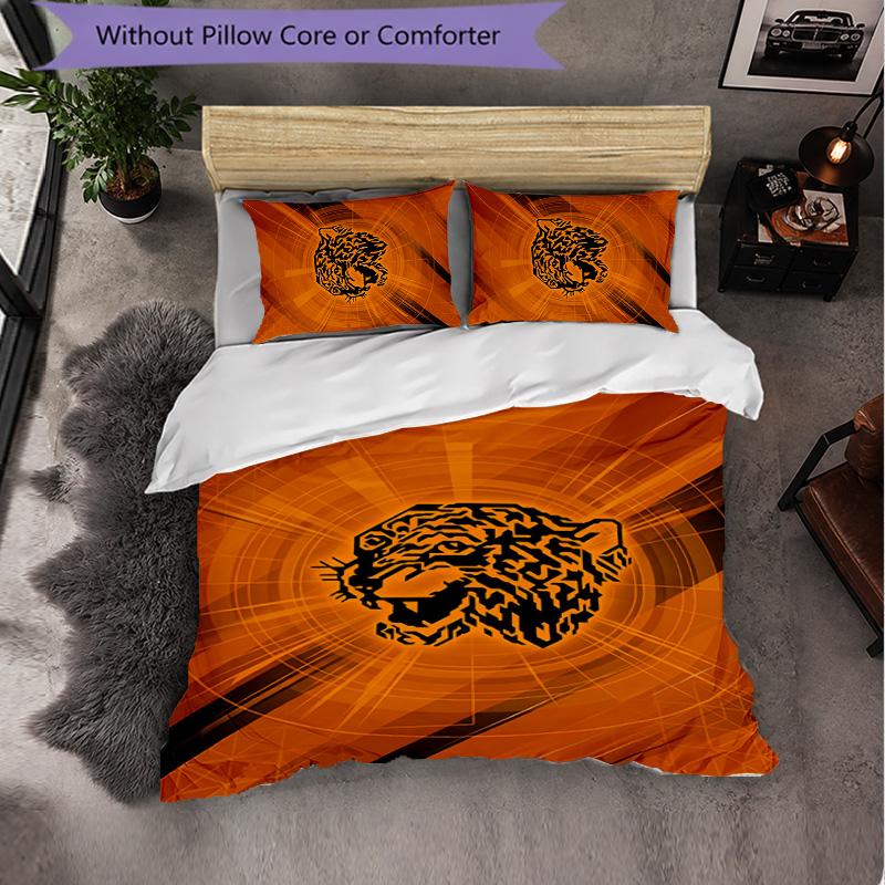 Set Biancheria da Letto Hull FC Pattern in Microfibra 3 Pezzi Copripiumino Decorativo per Camera da Letto Uso Domestico