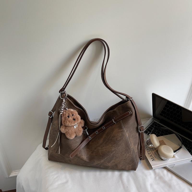 Dumpling Bag Women's Large Capacity 2025 New Autumn and Winter Niche Design Single Shoulder Commuter Bag Multi-functional Backpack Backpack