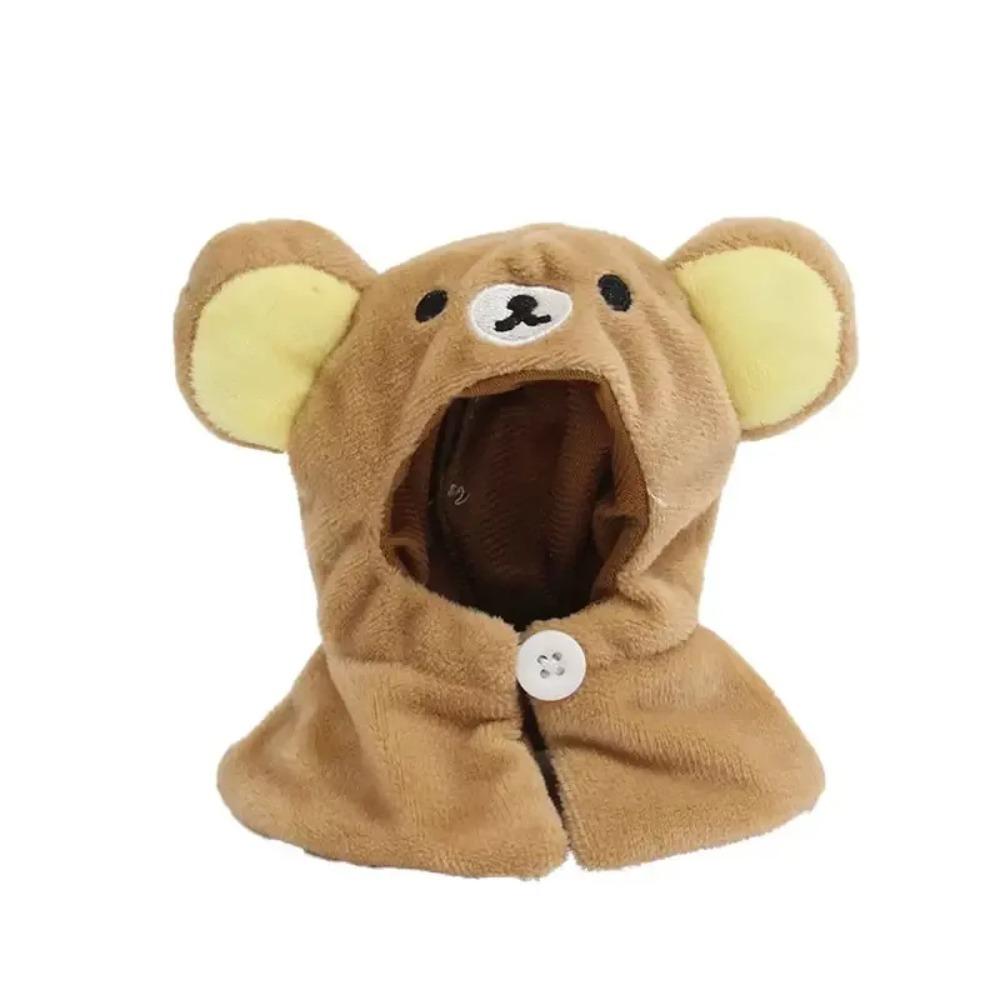 Kawai Orso Autoironico Rilakkuma Vestiti per Bambola di Cotone da 10 cm Set Carino con Mantellina e Cappellino Accessorio per Bambola Mantello Intercambiabile