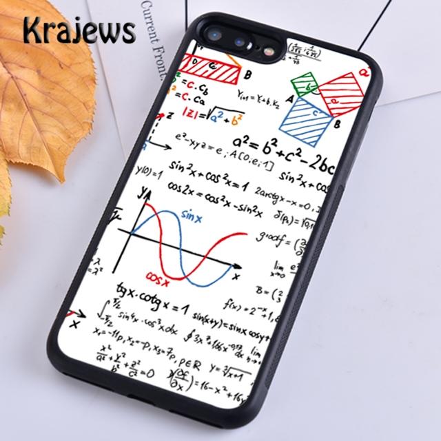 Krajews Math Formulas Equations Soft Phone Case Cover For iPhone 17 Air 16 15 14 plus 11 12 13 pro max coque Fundas