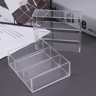 1/12 Dollhouse Miniature Acrylic Display Case Cupboard Showcase Display Shelf