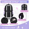 3pecs/set Pentagram School Bags for Junior High School Girls Large Capacity Cute Patchwork Backpack with Pencil Case Lunch Box
