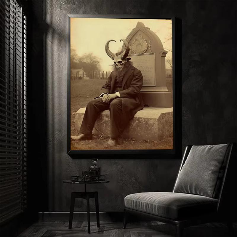 DIY Diamantmalerei Dark Academia Art Groteske Ästhetik Kreuzstichset Mosaikkunst Diamantmalerei Vollkreis Diamant Heimdekoration