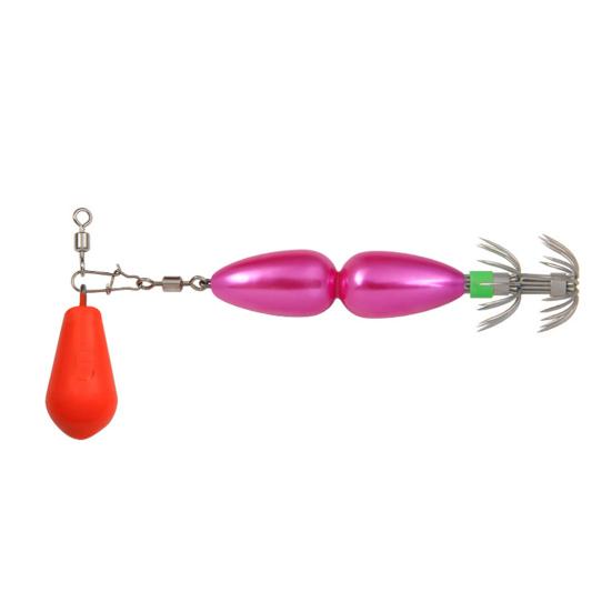 9CM/27G Squid Jig Hook with Colorful Beads Swivel Double-layer Umbrella Hook Cuttlefish Sleeve