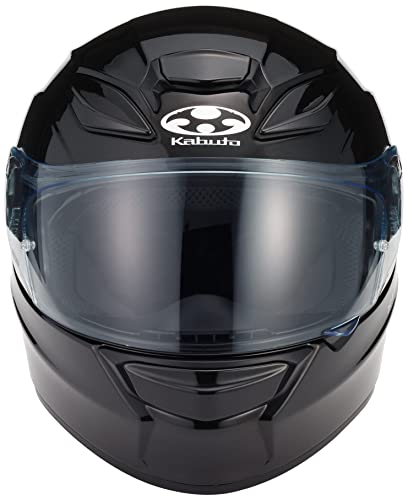 OGK KABUTO SHUMA Full Face Motorcycle Helmet, Black Metallic (Size: Small)