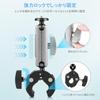 PULUZ GoPro Clamp Super Clamp with Strong Aluminum Alloy Camera Adjustable Bike Handlebar Strong Magic Ideal for and GoPro and DJI Osmo Action Mount,