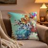 Kwaii Anime Ttoon Bblast Pillow Case Soft Plush Cushion Cover Double Print and Invisible Zipper for Sofa Home Car Use