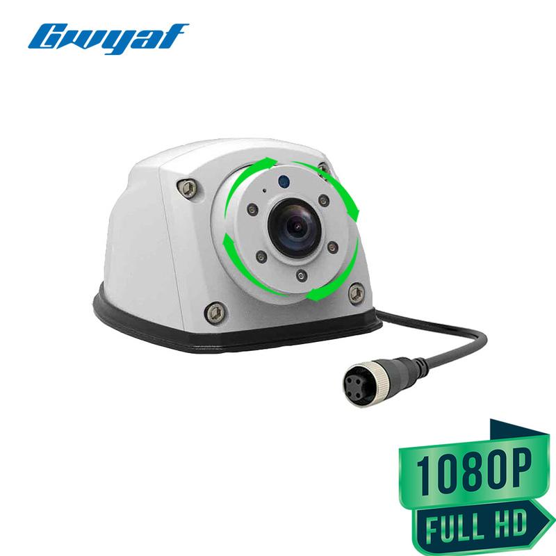 Gwyaf White Trailer Truck Camera AHD1080P Mini Front/Side Reversing Camera Wide View Angle Fifth Wheel/RV Camper Parking Camera