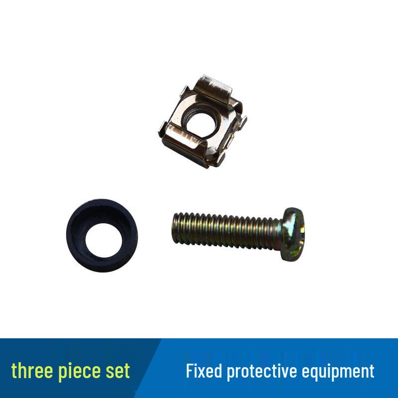 M6 Cam Network Cabinet Screw Set with Anti-Scratch Gasket for Fixed Mounting