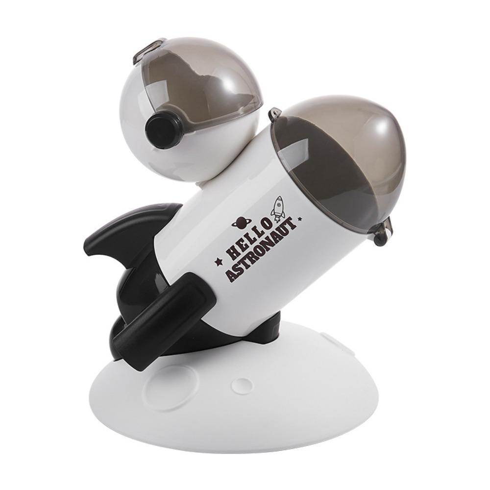 

Multifunctional Rocket Pen Holder With Lid Cosmetic Brush Container Student Desk