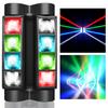 BETOPPER Moving Lights 8x3W RGBW LED Stage Lighting Disco Light Stage Light DMX512 7/13CH DJ Disco Light for Party Rotatable High Brightness Audio Syn