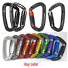 25KN D-Shaped Auto-Lock Carabiner – Aviation Aluminum Alloy for Outdoor Climbing