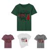 Women's Christmas Tops With Short Sleeves And Soft Cotton Material For Festive Comfort**